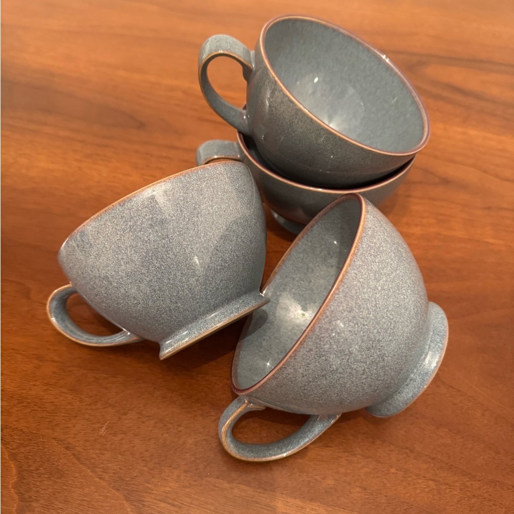 Denby Blue Ceramic Teacups